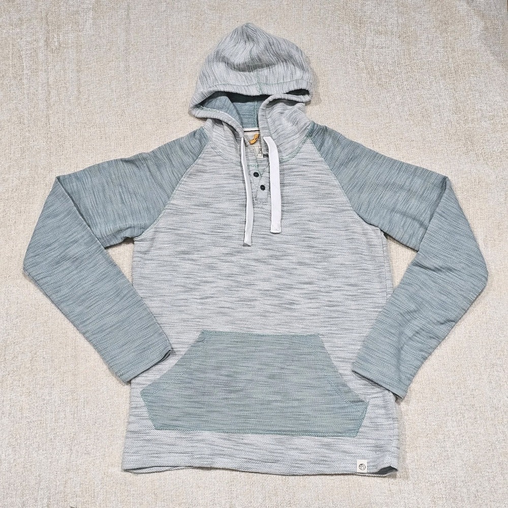 Free Planet Men's Two Toned Green Large‎ Hoodie Comfort Casual